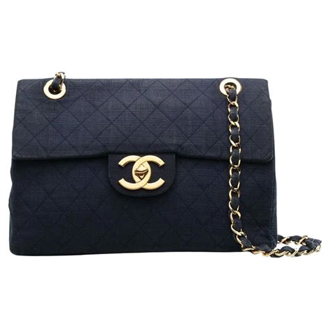 chanel canvas flap bag